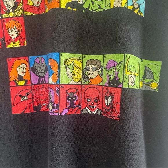 Periodic Table of Marvel Graphic Tee Shirt - Picture 3 of 6
